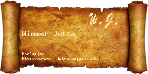 Wimmer Jutta névjegykártya